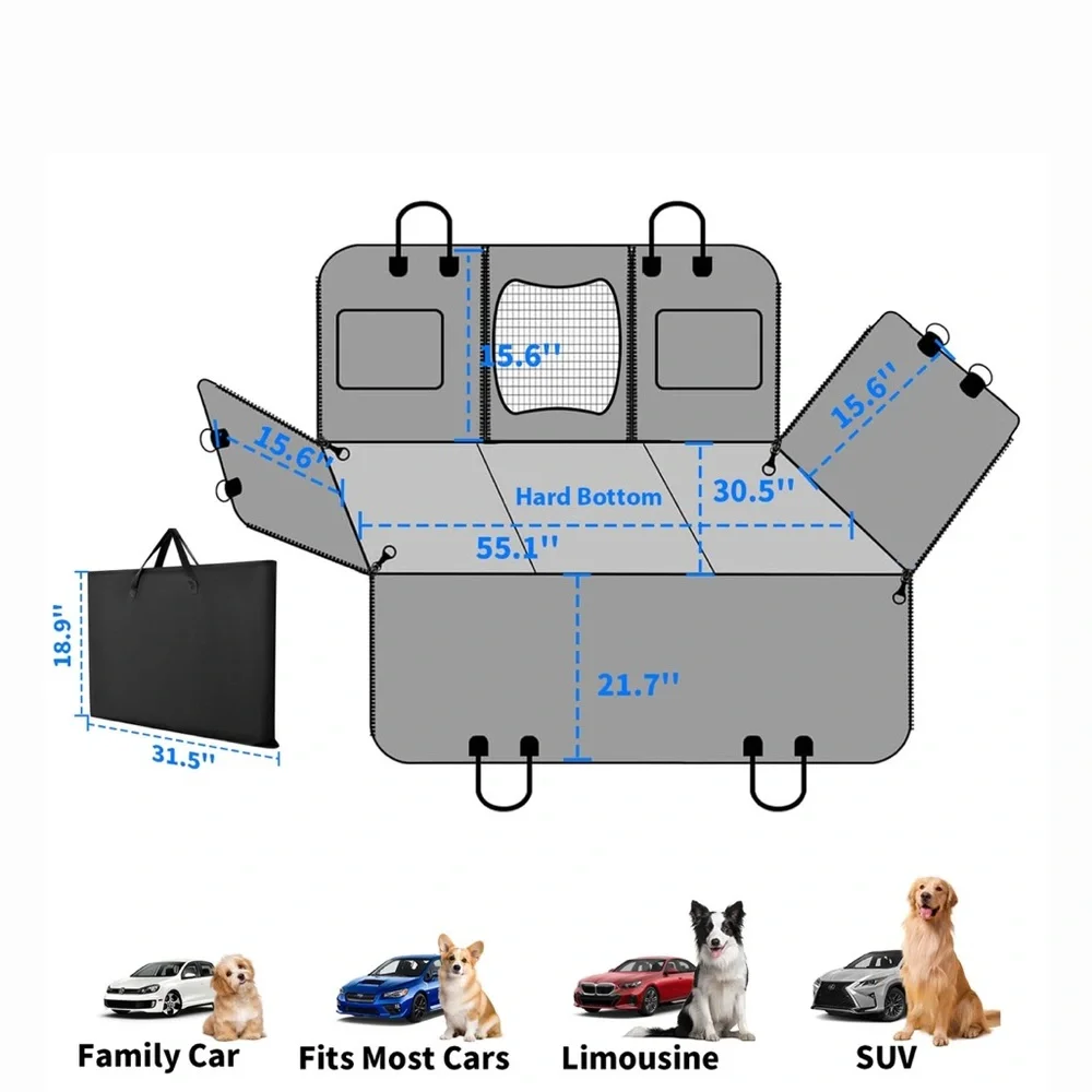 Black 7-Layer Pet Mat with Honeycomb Board